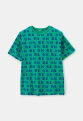 Unıted Colors Of Benetton Erkek Çocuk Tshirt 380UC10IS YEŞİL