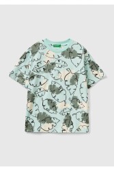 Unıted Colors Of Benetton Erkek Çocuk Tshirt 380UC10IS AÇIK MAVİ