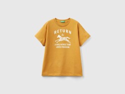 United Colors Of Benetton Erkek Çocuk Tshirt 3I1XC10HH Hardal