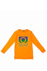 United Colors Of Benetton Erkek Çocuk Tshirt BNT-B20887 TURUNCU