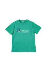 United Colors Of Benetton Erkek Çocuk Tshirt BNT-B21320 YEŞİL