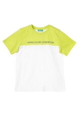 United Colors Of Benetton Erkek Çocuk Tshirt BNT-B21323 Beyaz