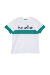 Unıted Colors Of Benetton Erkek Çocuk Tshirt BNT-B21337 Beyaz