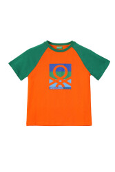 United Colors Of Benetton Erkek Çocuk Tshirt BNT-B21376 TURUNCU