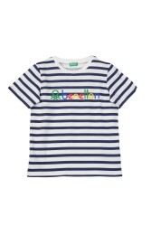 United Colors Of Benetton Erkek Çocuk Tshirt BNT-B21392 Beyaz