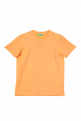 United Colors Of Benetton Erkek Çocuk Tshirt BNT-B21405 Açık Turuncu