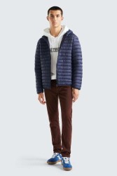 United Colors of Benetton Erkek Kapüşonlu Mont 2BA2UN02O LACİVERT