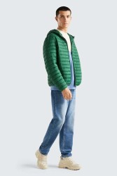 United Colors of Benetton Erkek Kapüşonlu Mont 2BA2UN02O YEŞİL