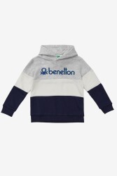 United Colors of Benetton Erkek Kapüşonlu Sweatshirt BNT-B20900 LACİVERT