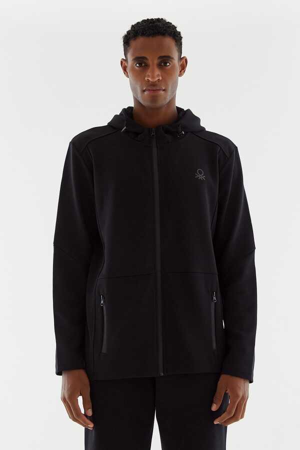 United Colors of Benetton Erkek Kapüşonlu Sweatshirt BNT-M20676 - United Colors Of Benetton 4---0