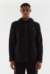 United Colors of Benetton Erkek Kapüşonlu Sweatshirt BNT-M20676 Siyah