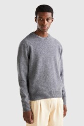 United Colors of Benetton Erkek Kazak 103MK1N24 Gri