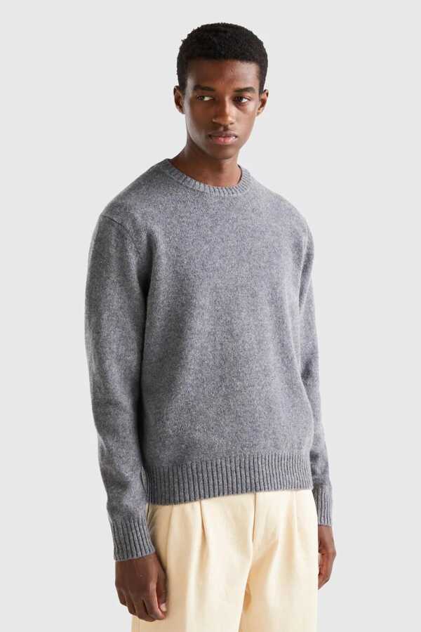 United Colors of Benetton Erkek Kazak 103MK1N24 - United Colors Of Benetton 4---0