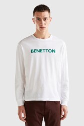 United Colors Of Benetton Erkek Sweatshirt 3I1XU1034 Beyaz