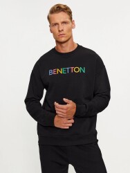 United Colors Of Benetton Erkek Sweatshirt 3J68U100F Siyah