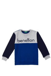 United Colors of Benetton Erkek Sweatshirt BNT-B20875 LACİVERT