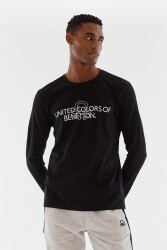 United Colors of Benetton Erkek Sweatshirt BNT-M20665 Siyah