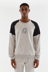 United Colors of Benetton Erkek Sweatshirt BNT-M20666 GRİ MELANJ