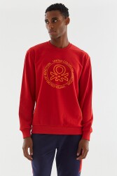 United Colors of Benetton Erkek Sweatshirt BNT-M20668 KIRMIZI