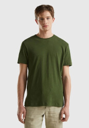 Unıted Colors Of Benetton Erkek Tshirt 39IVU104I HAKİ