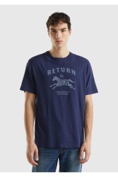 Unıted Colors Of Benetton Erkek Tshirt 39IVU1082 LACİVERT