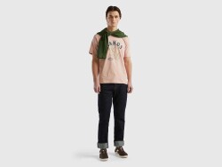 United Colors of Benetton Erkek Tshirt 3MI5U108D-24Y Bej