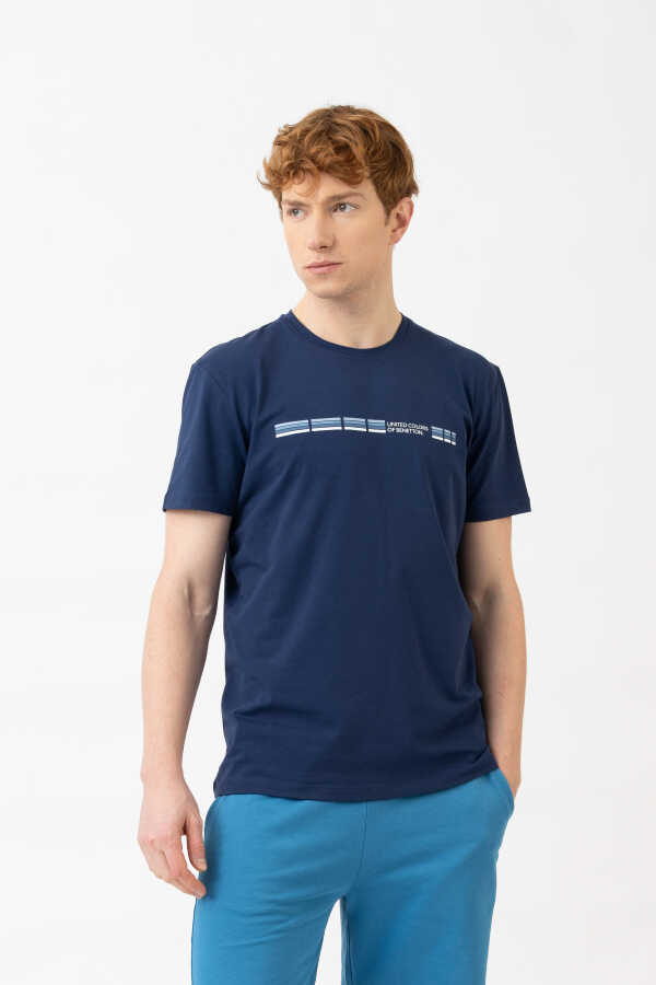 Unıted Colors Of Benetton Erkek Tshirt BNT-M21145 - United Colors Of Benetton 4---0