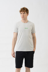 United Colors Of Benetton Erkek Tshirt BNT-M21198 GRİ MELANJ