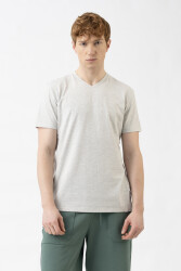 United Colors Of Benetton Erkek Tshirt BNT-M21200 GRİ MELANJ