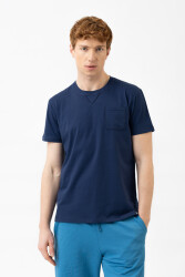 Unıted Colors Of Benetton Erkek Tshirt BNT-M21439 LACİVERT