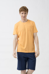 Unıted Colors Of Benetton Erkek Tshirt BNT-M21439 Açık Turuncu