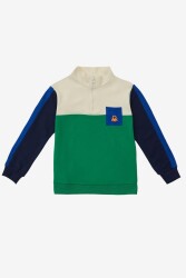 United Colors of Benetton Fermuar Yakalı Erkek Sweatshirt BNT-B20890 LACİVERT
