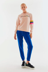 United Colors of Benetton Kadın Kapüşonlu Sweatshirt BNT-W20694 PEMBE
