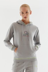 United Colors of Benetton Kadın Kapüşonlu Sweatshirt BNT-W20752 Antrasit