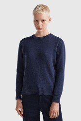 United Colors of Benetton Kadın Kazak 103ME1N23 LACİVERT