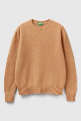 United Colors of Benetton Kadın Kazak 103ME1N23 Bej