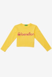 United Colors of Benetton Kadın Sweatshirt BNT-G20835 SARI
