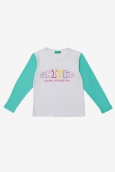 United Colors of Benetton Kadın Sweatshirt BNT-G20854 Beyaz