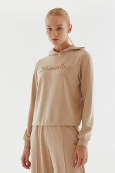 United Colors Of Benetton Kadın Sweatshirt BNT-W20722 Ekru