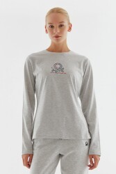 United Colors of Benetton Kadın Sweatshirt BNT-W20751 GRİ MELANJ