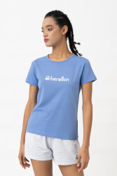 United Colors Of Benetton Kadın Tshirt BNT-W21001 Koyu Mavi