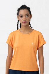 Unıted Colors Of Benetton Kadın Tshirt BNT-W21016 Açık Turuncu