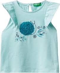 Unıted Colors Of Benetton Kız Bebek Thisrt 3LHAG10EM MİNT