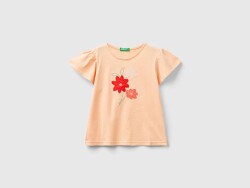 United Colors Of Benetton Kız Bebek Tshirt 3096G10DY TURUNCU