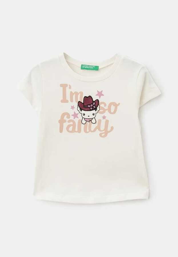 United Colors Of Benetton Kız Bebek Tshirt 3I1XG10DI - United Colors Of Benetton 4---0