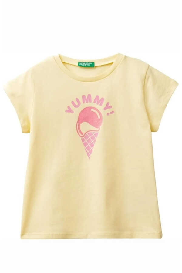 Unıted Colors Of Benetton Kız Bebek Tshirt 3I1XG10EG - United Colors Of Benetton 2---0