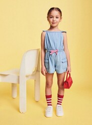 Unıted Colors Of Benetton Kız Bebek Tulum 4DHJGT00F AÇIK MAVİ