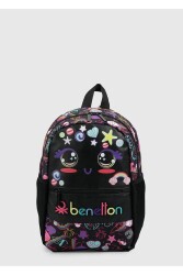 United Colors Of Benetton Kız Çocuk Anaokul Çantası 03684 Siyah