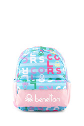 Unıted Colors Of Benetton Kız Çocuk Anaokul Çantası 13137 Turkuaz-Pembe
