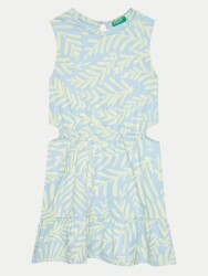 Unıted Colors Of Benetton Kız Çocuk Elbise 3M39CV00R AÇIK MAVİ